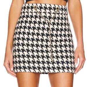 Lovers & Friends Assignment Blair Skirt in Black and White NWOT Size Sma…